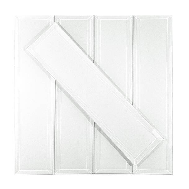 Abolos Frosted Elegance 3 X 12 Glass Peel And Stick Subway Tile Wayfair